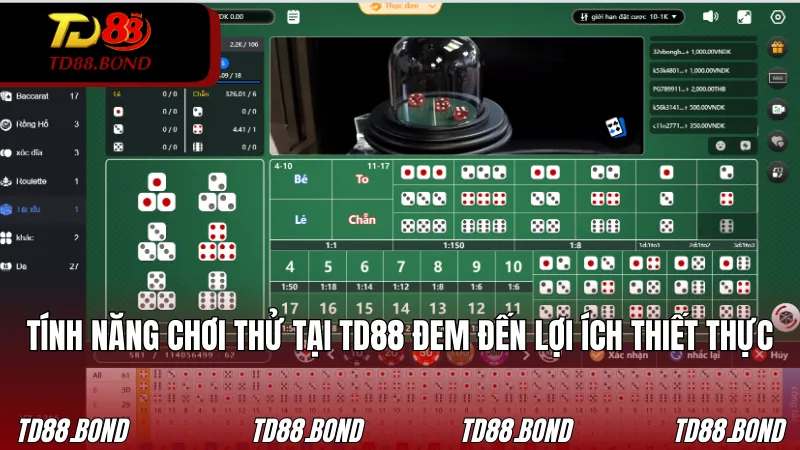 Tính năng chơi thử tại TD88 đem đến lợi ích thiết thực