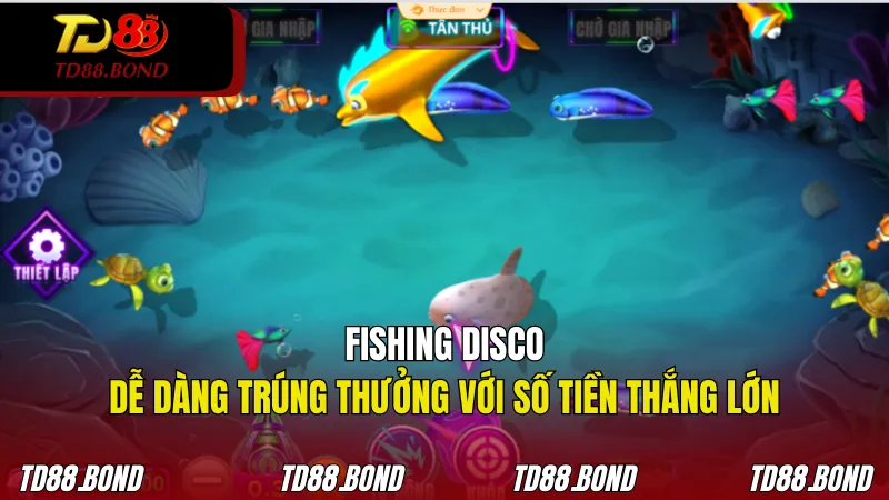 Fishing Disco dễ dàng trúng thưởng với số tiền thắng lớn